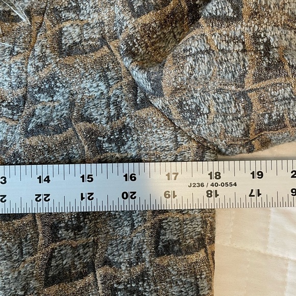 JULIANA COLLEZIONE Wool Mohair Blend TEXTURED Gold Fringe JACKET BLAZER Sz 2 - Picture 15 of 16